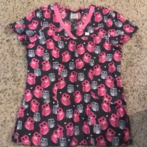 Heartsoul owl scrub top